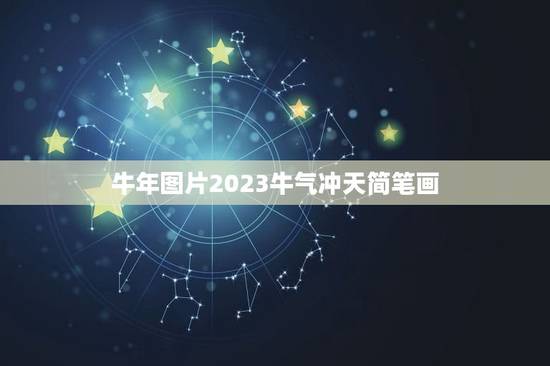 牛年图片2023牛气冲天简笔画，2023牛年，祝亲爱的老师们新年快乐！