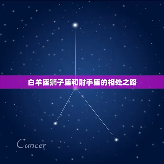 白羊座狮子座和射手座的相处之路