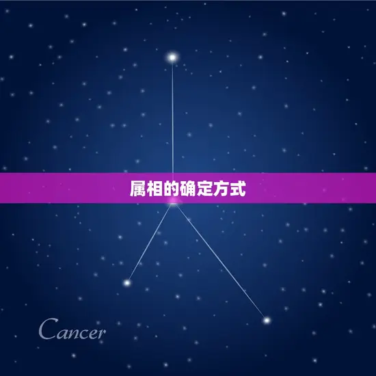 属相的确定方式