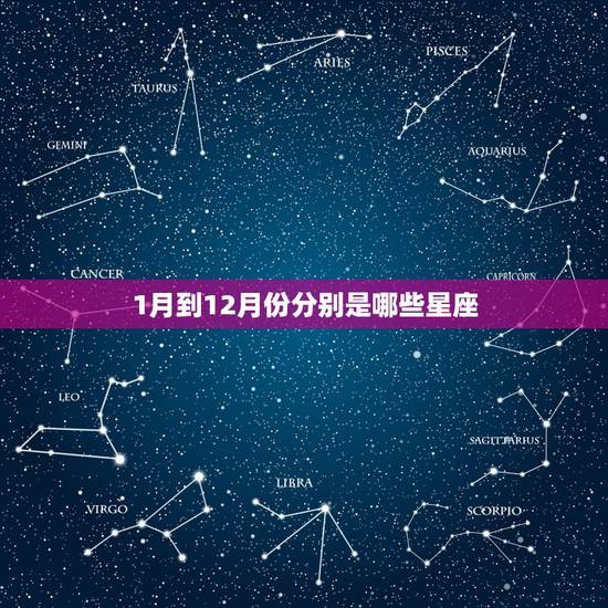 1月到12月份分别是哪些星座，一月到十二月的星座排序