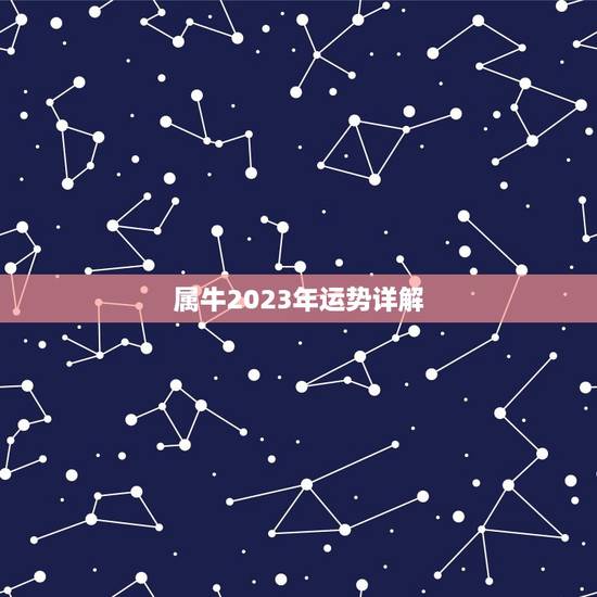 属牛2023年运势详解，1985属牛2023年的运势