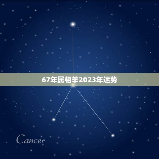 67年属相羊2023年运势，1991年属羊人2023年运势运程