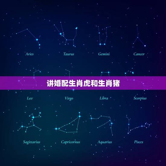 讲婚配生肖虎和生肖猪，十二生肖猪的婚配和虎合适吗？