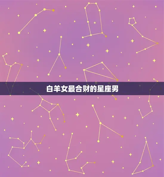 白羊女最合财的星座男