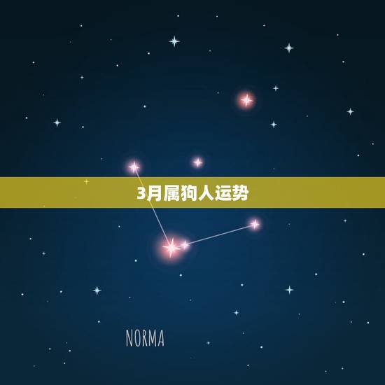 3月属狗人运势
