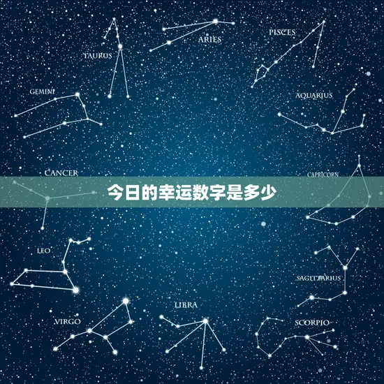 今日的幸运数字是多少