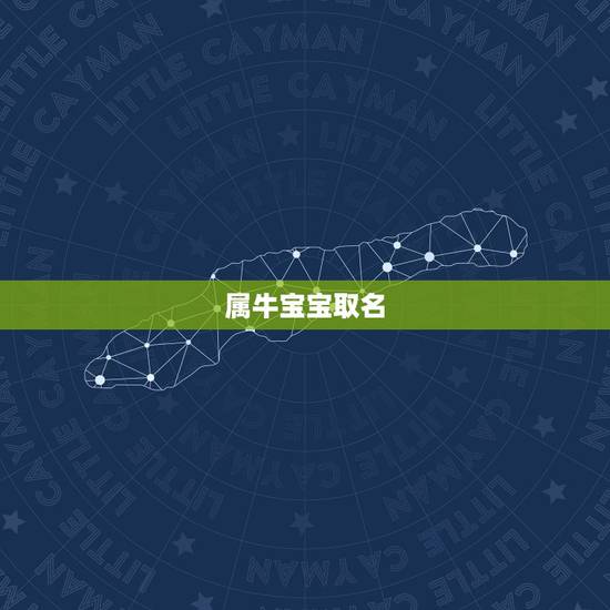 属牛宝宝取名，属牛的人取名字带什么好