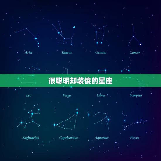 很聪明却装傻的星座,十二星座死对头 很聪明却装傻的星座,十二星座死对头