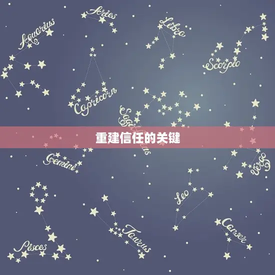 重建信任的关键