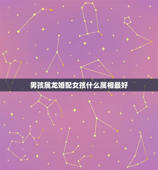 男孩属龙婚配女孩什么属相最好,属龙的男生找属什么生肖女生最好 男孩属龙婚配女孩什么属相最好,属龙的男生找属什么生肖女生最好