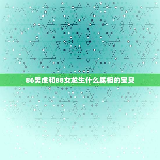 86男虎和88女龙生什么属相的宝贝,男属虎女属龙生属什么的宝宝好 86男虎和88女龙生什么属相的宝贝,男属虎女属龙生属什么的宝宝好