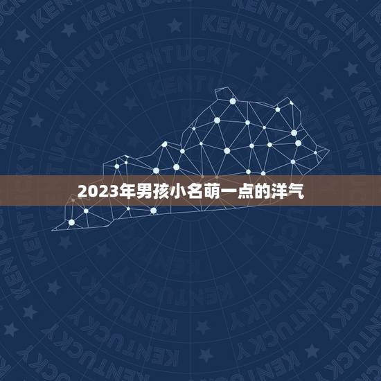 2023年男孩小名萌一点的洋气，小名2023洋气有哪些？