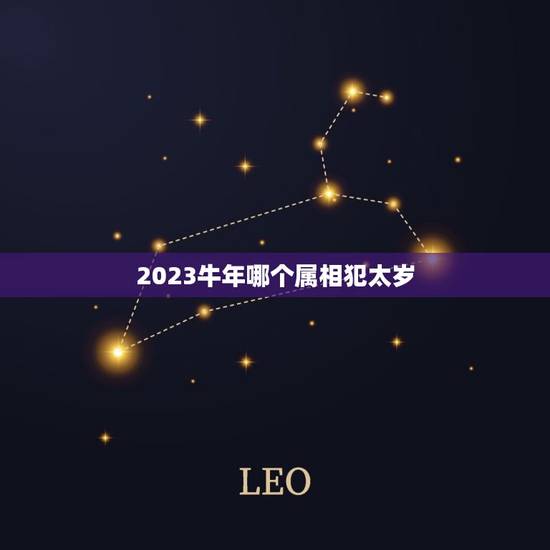 2023牛年哪个属相犯太岁，属牛的本命年要注意什么