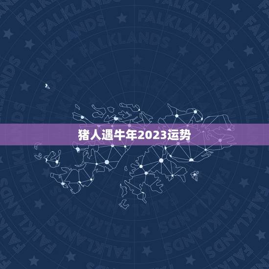 猪人遇牛年2023运势
