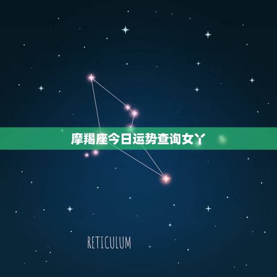 摩羯座今日运势查询女丫，12星座专属项链