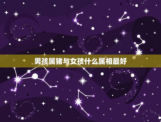 男孩属猪与女孩什么属相最好,属猪男和什么属相女配婚最好 男孩属猪与女孩什么属相最好,属猪男和什么属相女配婚最好