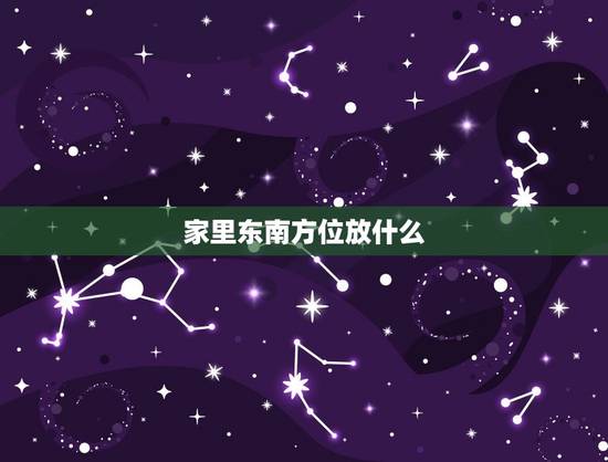 家里东南方位放什么，家里养乌龟更佳方位