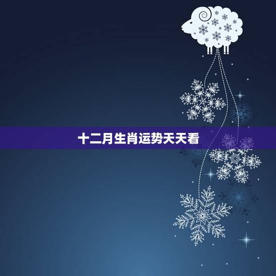 十二月生肖运势天天看，2023 年每日运势天天看