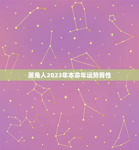属兔人2023年本命年运势男性，属兔人2023年本命年运势男性怎么样