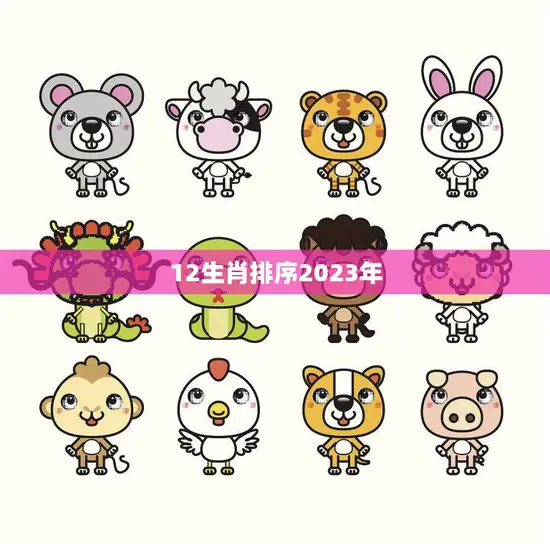 12生肖排序2023年(谁将成为幸运儿)