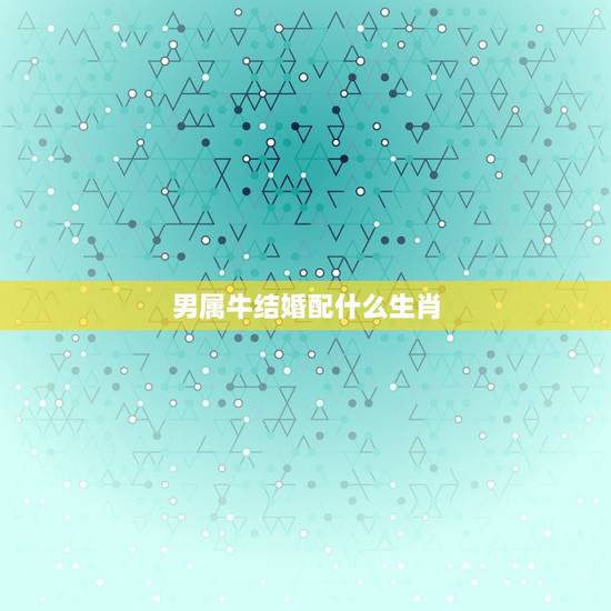 男属牛结婚配什么生肖，男属牛的可以和什么生肖搭配