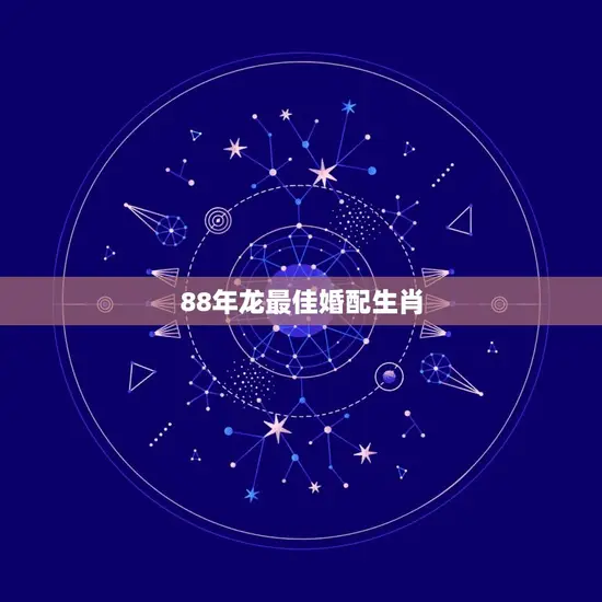 88年龙最佳婚配生肖