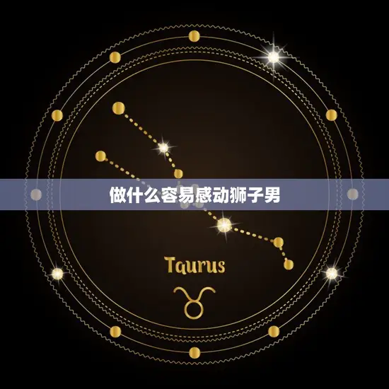 做什么容易感动狮子男 做什么容易感动狮子男