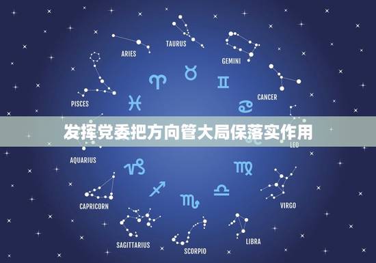 发挥党委把方向管大局保落实作用，把方向管大局促落实