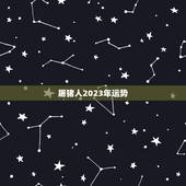屠猪人2023年运势，2023年属猪运势