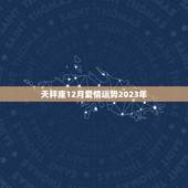 天秤座12月爱情运势2023年，2024年天秤座运势