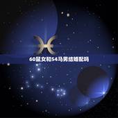 60鼠女和54马男结婚配吗，属鼠女和属马男的相配