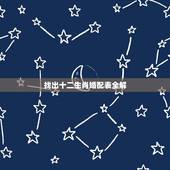 找出十二生肖婚配表全解，最准的12生肖配对表？