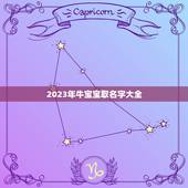 2023年牛宝宝取名字大全，2023年牛宝宝乳名