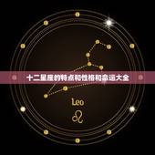 十二星座的特点和性格和命运大全，最准十二星座性格特点