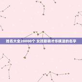 姓名大全20000个 女孩聪明才华横溢的名字