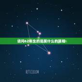 请问62年生的是属什么的属相，1962年，属什么生肖？