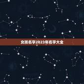女孩名字2023年名字大全 2023年虎宝宝取名字最佳字