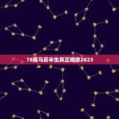 78属马后半生真正姻缘2023，78年属马后半生婚姻2020年运势