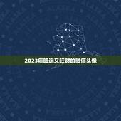2023年旺运又旺财的微信头像，2023旺运又旺财的抖音名字