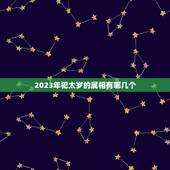 2023年犯太岁的属相有哪几个，2023犯太岁生肖属相