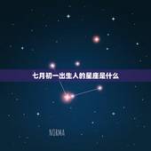 农历七月初一是什么星座(介绍七月初一出生人的星座特点)