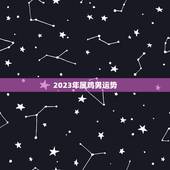 2023年属鸡男运势，2023年属鸡男运势1953年出生