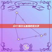 2011年什么属相的犯太岁，今年属什么的犯太岁？