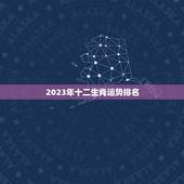 2023年十二生肖运势排名，2023年十二生肖运程