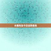水墨先生今日运势查询，水墨先生今日运势查询金牛座