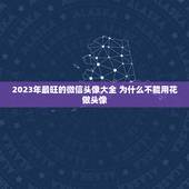 2023年最旺的微信头像大全 为什么不能用花做头像
