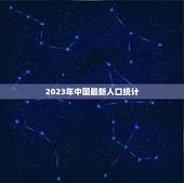 2023年中国最新人口统计 2023年中国人口普查