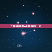 1970年属狗人2023年有一灾 1970年属狗贵人是谁