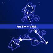 陶白白2023水瓶座，唯一可以虐水瓶的星座
