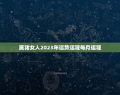 属猪女人2023年运势运程每月运程，属猪人2023年每月运势